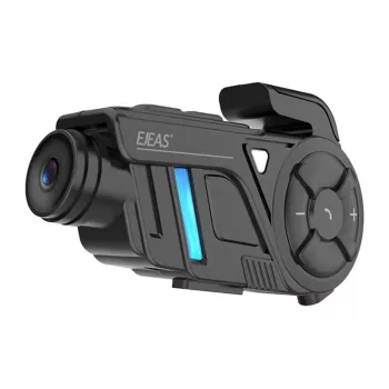 EJEAS K1Pro+ Motorcycle Intercom with 1080P Recorder - Single Intercom