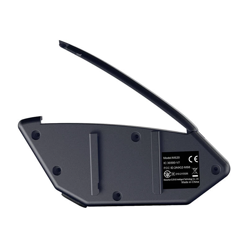 EJEAS MS20 Motorcycle Intercom with Bluetooth 5.1, 1000m Range, IP65, CVC Noise Cancellation, HD Stereo Speakers, FM Radio, USB-C, Up to 20h Talk Time
