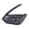 EJEAS MS20 Motorcycle Intercom with Bluetooth 5.1, 1000m Range, IP65, CVC Noise Cancellation, HD Stereo Speakers, FM Radio, USB-C, Up to 20h Talk Time