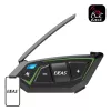 EJEAS MS8-SE Bluetooth Motorcycle Intercom - 8 Riders, 1.5km Range, IP65, 20h Talk Time