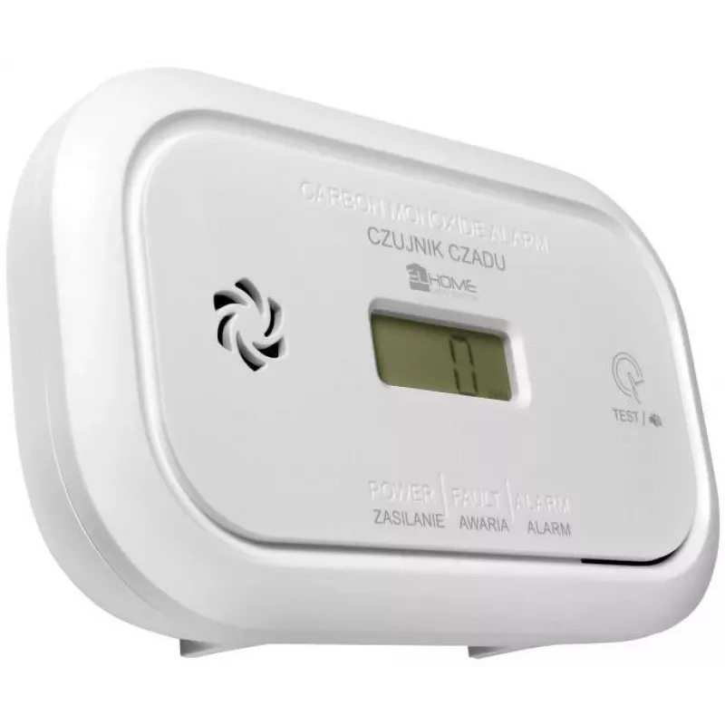 EL-HOME CD-17A2v2300/B Mains-Powered Carbon Monoxide Detector with LCD Display and 9V Backup