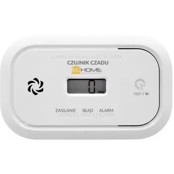 EL-HOME CD-17A2v2300/B Mains-Powered Carbon Monoxide Detector with LCD Display and 9V Backup