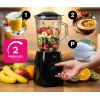 ELDOM BK6 NOXAR Cup Blender 500W Black 2x600ml Tritan Bottles Pulse