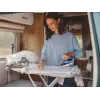 ELDOM DA50 Travel Iron 900W Blue with Steam, Foldable Handle, Non-Stick Soleplate, 40ml Tank