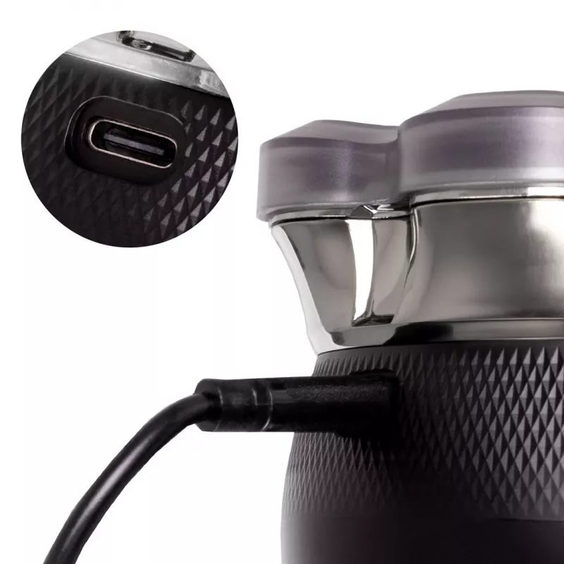 ELDOM Electric Face and Head Shaver G60 Rotary 3-Head Wet & Dry with LED Display, Pop-up Trimmer, IPX7 Waterproof, 60 min Runtime