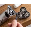ELDOM G55 Men's Razor Rotary Shaver with 3 Floating Heads, LCD Display, Travel Lock, Wet & Dry, Rechargeable Battery, Black