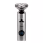 ELDOM G55 Men's Razor Rotary Shaver with 3 Floating Heads, LCD Display, Travel Lock, Wet & Dry, Rechargeable Battery, Black