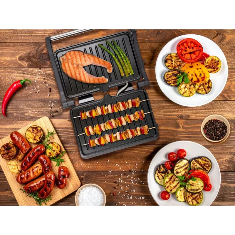 Eldom GK110 Contact Grill 2000 W Black/Silver