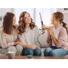 ELDOM HS12 Hair Curler with Digital Temperature Control, Ceramic Barrel, 5 Heat Settings, LCD Display, Auto Shut-off, 25mm Barrel, Black/Silver