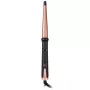 ELDOM HS12 Hair Curler with Digital Temperature Control, Ceramic Barrel, 5 Heat Settings, LCD Display, Auto Shut-off, 25mm Barrel, Black/Silver