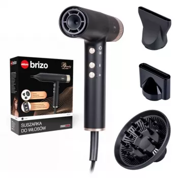 ELDOM HT270 BRIZO Hair Dryer 2200W Ionic Super-Silent 3 Heat Settings Cool Shot Auto-Cleaning Black