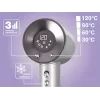 ELDOM HT280 Hair Dryer, 1650 W, Grey, 3 Heat Settings, 2 Speed Settings, Cool Shot, Concentrator Nozzle, Removable Air Filter, Hanging Loop, Overheat Protection, 1.8 m Cable