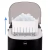 ELDOM KS230 Ice Maker - 12 kg/24h, 2.2L Tank, 9 Cubes per Cycle, Silver/Black
