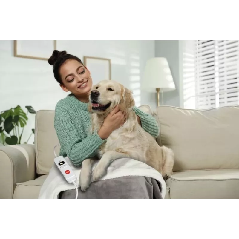 ELDOM KT200 Cozy Electric Underblanket 150 x 80 cm Grey 60W 3 Heat Levels