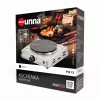 ELDOM PG13 Electric Single Hot Plate 1500W Cast Iron White