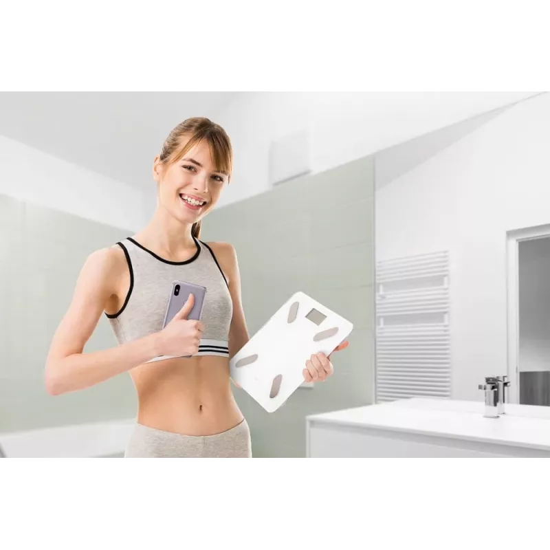 ELDOM Smart Personal Scale TWO550B ULLIE with 12 Body Metrics, Bluetooth and App