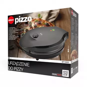 ELDOM ST1000 Electric Pizza Maker 1450W Black 30cm Non-Stick