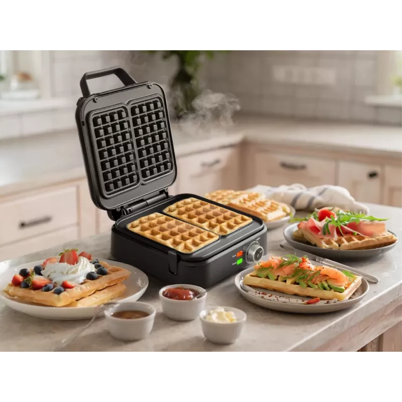 ELDOM WA900 Waffle Iron 1200W Black