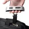 ELDOM WB10 Digital Luggage Scale 50 kg with Backlit LCD, Stainless Steel Hook, Tare & Hold Functions