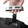 ELDOM WB10 Digital Luggage Scale 50 kg with Backlit LCD, Stainless Steel Hook, Tare & Hold Functions