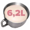 Eldom WRK1400 Planetary Robot Stand Mixer 1400W (1900W Peak) 6.5L Stainless Steel Bowl Black