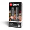 ELDOM ZMP5 Battery-Powered Salt and Pepper Grinder Set with Stand, Black