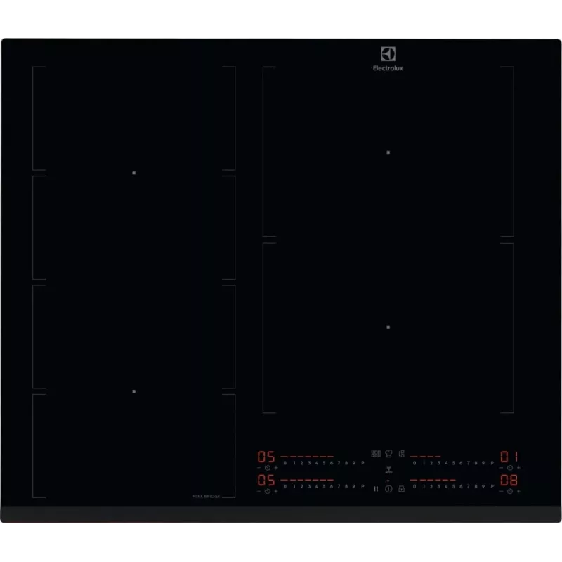 Electrolux EIV64453 Black Built-in 60 cm Zone Induction Hob 4 Zones