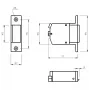 ELEKTRA-PLUS Electric Strike R1-24.10 24V DC Fail-Safe Mortise Lock (3000N)