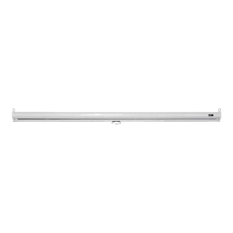 Elite Screens Manual Series M120XWV2 120-inch Manual Pull-Down Projector Screen with MaxWhite FG Material, 16:9 Aspect Ratio, White Casing