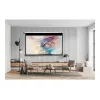 Elite Screens Manual Series M120XWV2 120-inch Manual Pull-Down Projector Screen with MaxWhite FG Material, 16:9 Aspect Ratio, White Casing