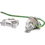 ELOTOUCH TE Connectivity AMP Netconn DIN Rail Adapter, Unpopulated, 1 Keystone Slot, Light Grey 1711897-1