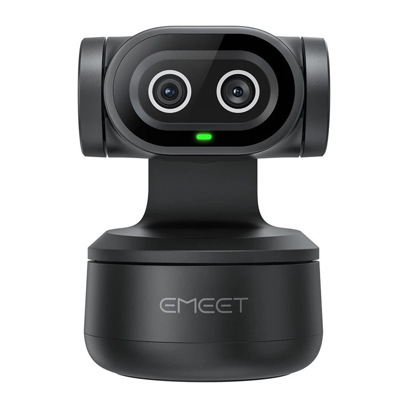 EMEET Pixy Webcam E3138 - Full HD 1080p 60fps, Autofocus, AI Noise Cancellation, Black
