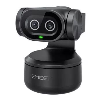 EMEET Pixy Webcam E3138 - Full HD 1080p 60fps, Autofocus, AI Noise Cancellation, Black