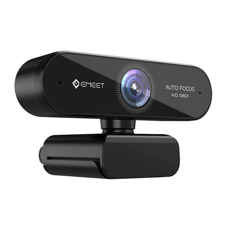 EMEET SmartCam Nova 1080p Full HD Webcam with Dual AI Noise-Cancelling Mics, Privacy Shutter, USB