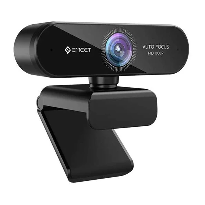 EMEET SmartCam Nova 1080p Full HD Webcam with Dual AI Noise-Cancelling Mics, Privacy Shutter, USB