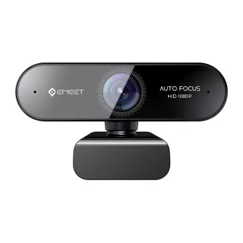 EMEET SmartCam Nova 1080p Full HD Webcam with Dual AI Noise-Cancelling Mics, Privacy Shutter, USB