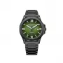 EMILE CHOURIET Men's Automatic Chronograph Watch 41mm Black Dial Black Leather Strap 081172GHHE8H