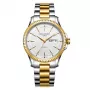 EMILE CHOURIET Men's Automatic Watch 091155G656280 40mm Stainless Steel Anthracite Grey Dial Black Leather