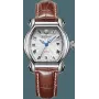 EMILE CHOURIET Women's Swiss Quartz Watch 28mm Stainless Steel White Leather