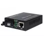 EMITER EM/1GB-ETH-1XSC-1310 WDM Ethernet Converter 10/100/1000 Mbps RJ45/1xSC SM 9/125 (Tx 1310nm / Rx 1550nm) 20km