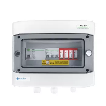 EMITER Switchgear Attached AC Hermetic IP65 EMITTER with AC Dehn Type 2 Surge Protective Device, 25A 3-F, RCD Type A 40A/300mA