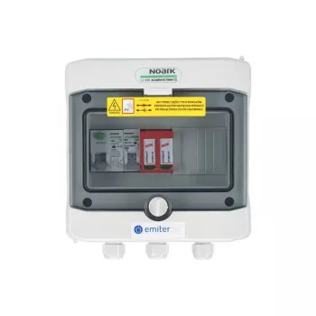 EMITER Switchgear Attached AC Hermetic IP65 EMITTER with AC Dehn Type 2 Surge Protective Device, 16A 1-F, RCD Type A 40A/300mA