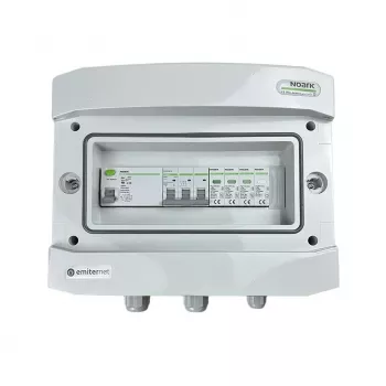 EMITER Switchgear Attached AC Hermetic IP65 EMITTER with Surge Arrester AC Noark Type 1+2, 40A 3-Phase, RCD Type A 63A/300mA