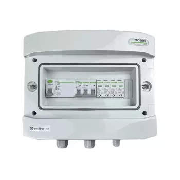 EMITER Switchgear Attached AC Hermetic IP65 Surge Arrester Noark Type 2, 50A 3-Phase, RCD Type A 63A/300mA