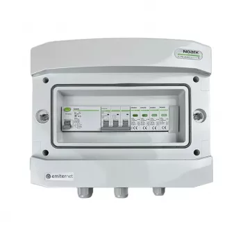 EMITER Switchgear Attached AC Hermetic IP65 with Surge Arrester AC Noark Type 2, 40A 3-Phase, RCD Type A 63A/300mA