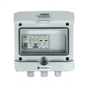 EMITER Switchgear Attached AC Hermetic IP65 with Surge Protective Device AC Noark Type 2, 16A 1-Phase, RCD Type A 40A/300mA