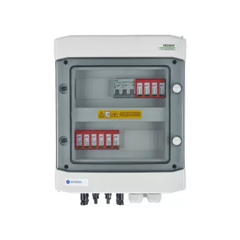 EMITER Switchgear Attached DCAC Hermetic IP65 EMITTER with DC Surge Arrester Dehn 1000V Type 2, 2 x PV String, 2 x MPPT // og. AC Dehn Type 2, 10A 3-F