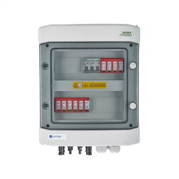 EMITER Switchgear Attached DCAC Hermetic IP65 EMITTER with DC Surge Arrester Dehn 1000V Type 2, 2 x PV String, 2 x MPPT // og. AC Dehn Type 2, 16A 3-Phase
