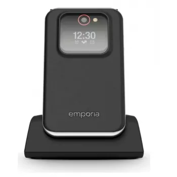 Emporia emporiaJOY V228 LTE Flip Phone, 4G, Large Illuminated Buttons, 2.8 inch Display, Black