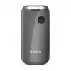 Emporia ONE V200i Flip Phone, 2.31-inch Display, Dual SIM, SOS Button, Space Grey/Silver